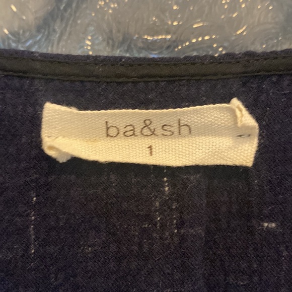 *last call* BA&SH navy tweed blouse - Picture 4 of 10